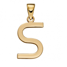 Gold Letter 'S' Pendant 